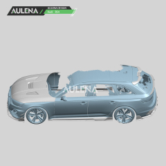 Aulena Design dry carbon performance audi rs4 carbon side skirts body kit