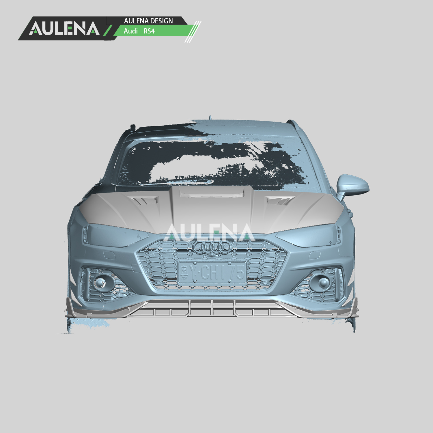 Aulena Design dry carbon performance audi rs4 carbon side skirts body kit