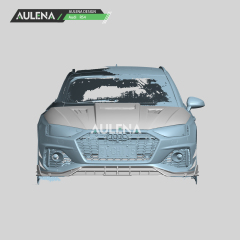 Aulena Design dry carbon performance audi rs4 carbon side skirts body kit