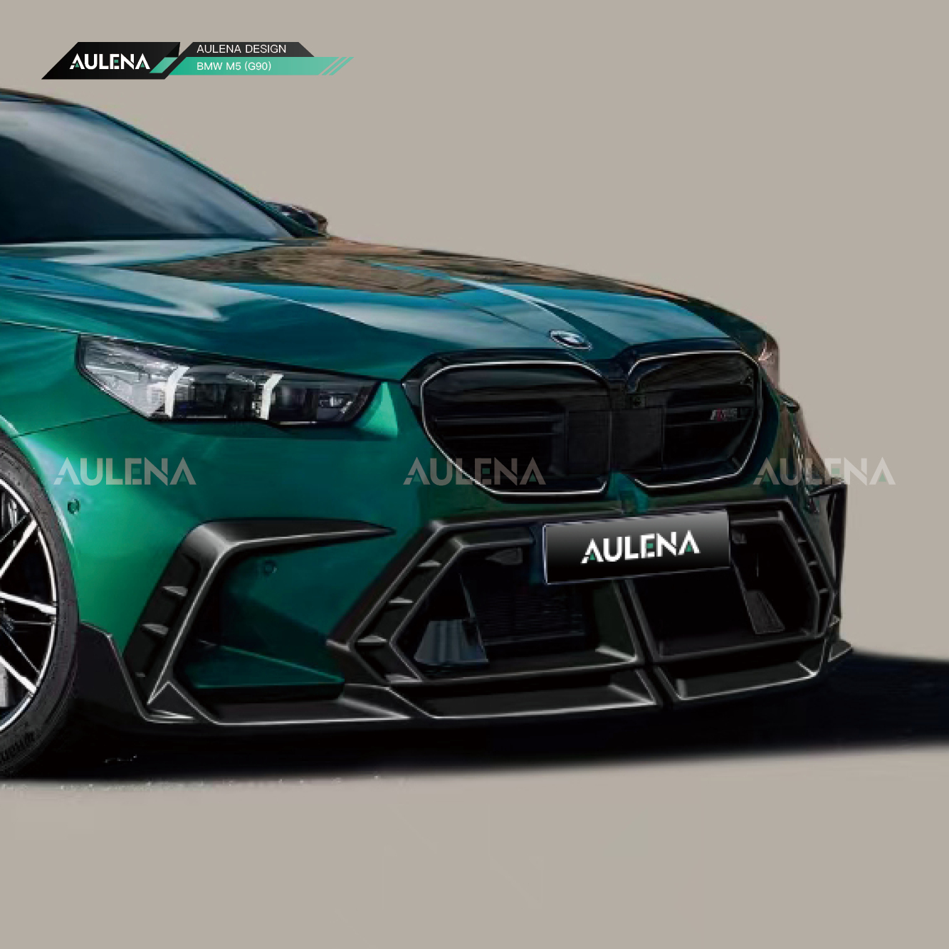 BMW M5(G90) Aulena Design dry carbon performance Front Canards carbumpers