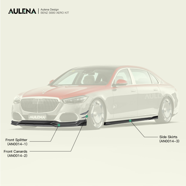 Mercedes-Benz S-Class(W223) Aulena Design dry carbon performance body kit
