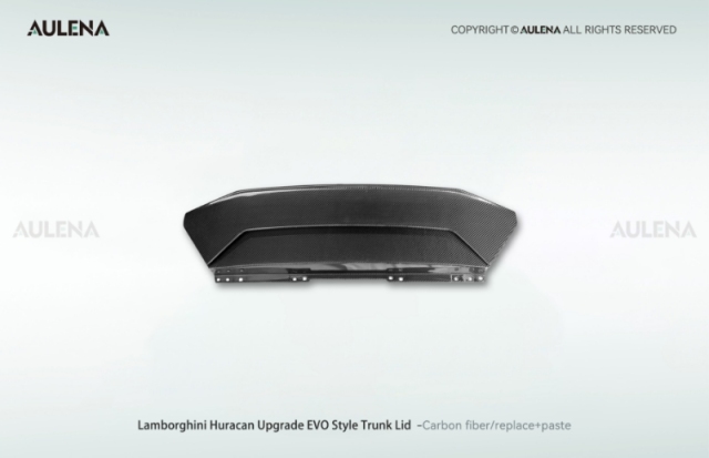 Lamborghini Huracan EVO  Aulena Trunk Lid Carbon fiber design