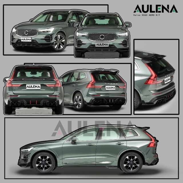 Volvo XC60 Aulena Design Rear Spoiler carbon fiber trim peice