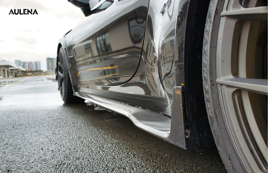 Porsche 992 Turbo S carbon fiber side skirts aerodynamic design
