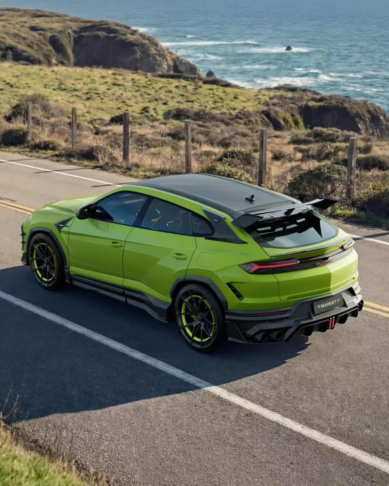 Lamborghini Urus SE Mansory body kit installation