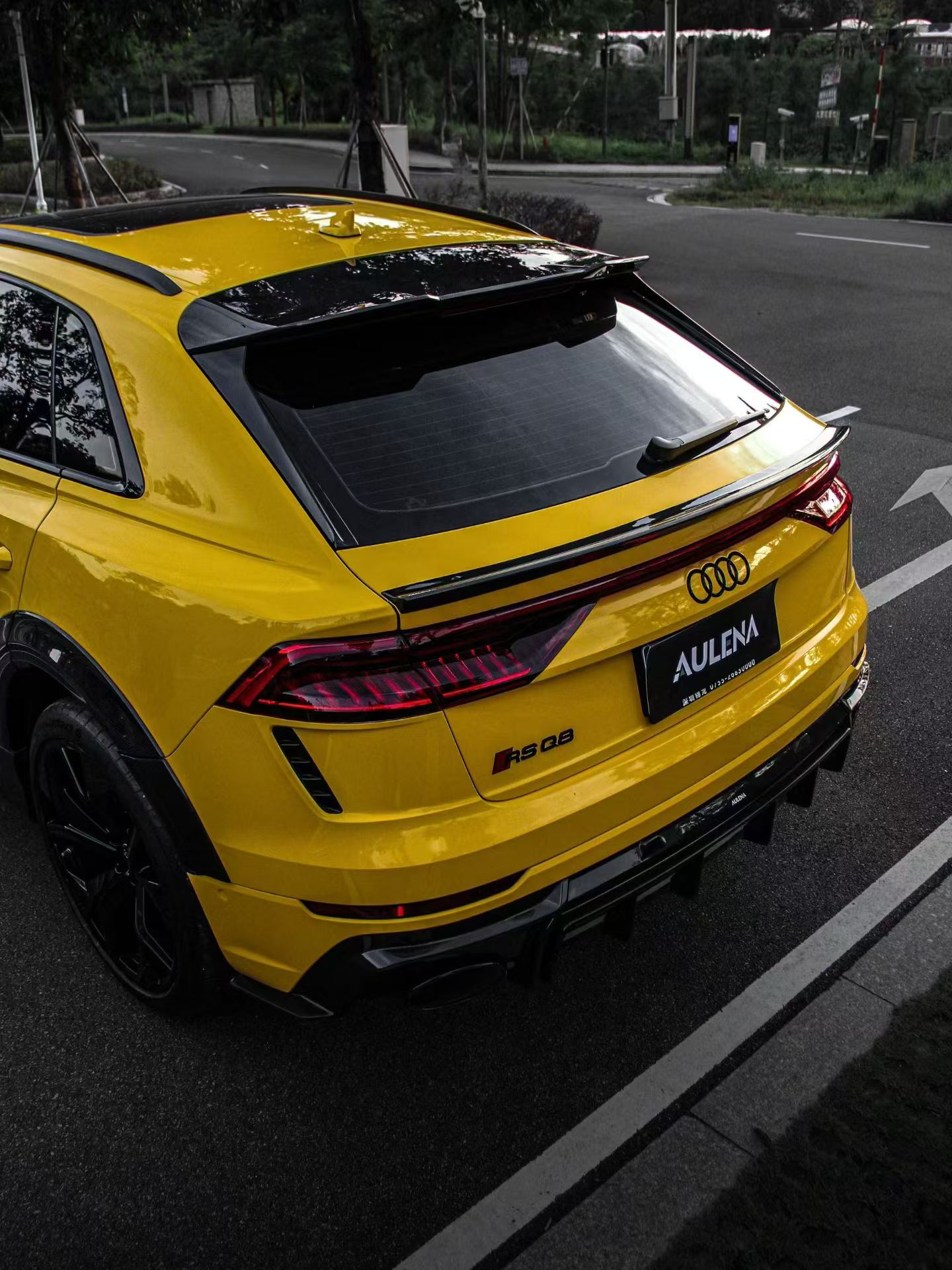Audi RSQ8 Aulena Design dry carbon rear spoiler