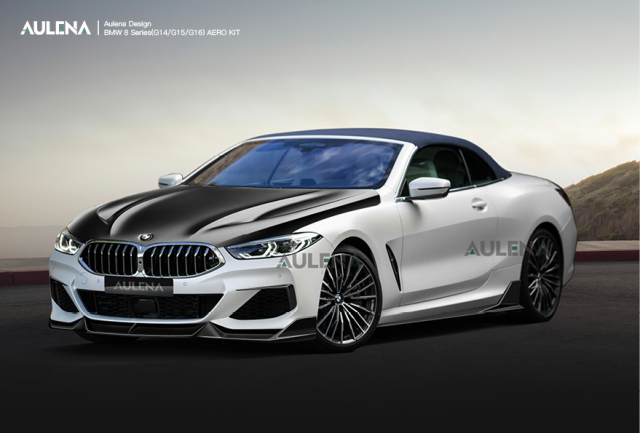 BMW 8 Series(G14) Aulena Design dry carbon Side Skirts