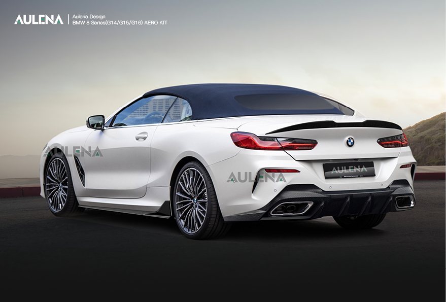BMW 8 Series(G14) Aulena Design dry carbon Rear Diffuser