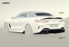 BMW 8 Series(G14) Aulena Design dry carbon Rear Diffuser