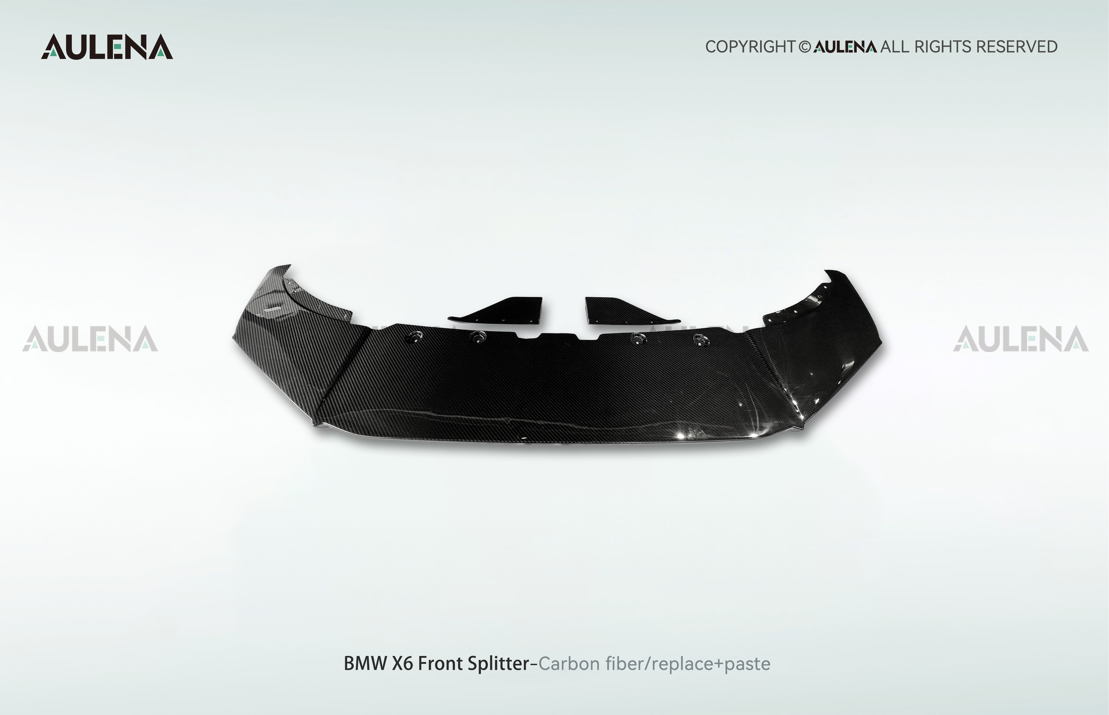 BMW X6 Aulena Design dry carbon performance Front Splitter
