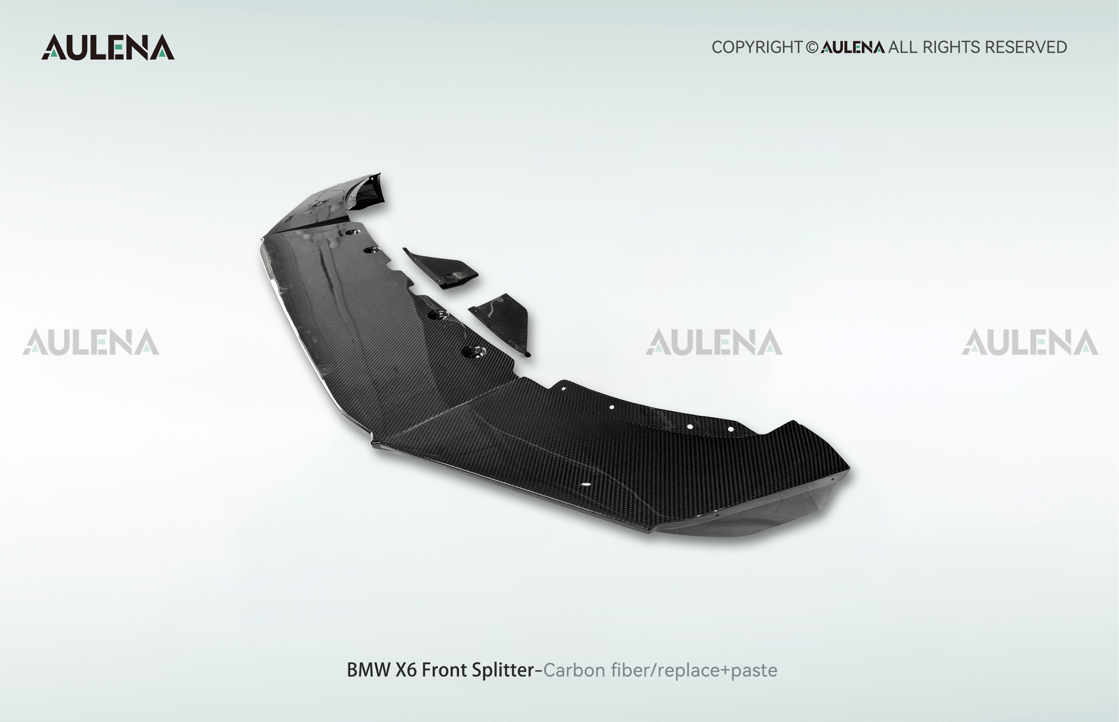 BMW X6 Aulena Design dry carbon performance Front Splitter