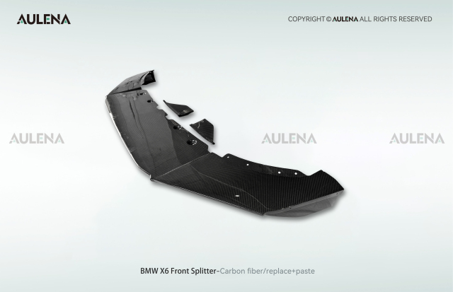 BMW X6 Aulena Design dry carbon performance Front Splitter