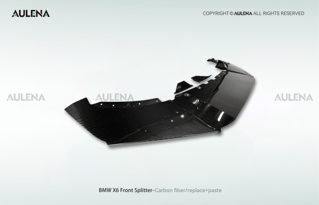 BMW X6 Aulena Design dry carbon performance Front Splitter