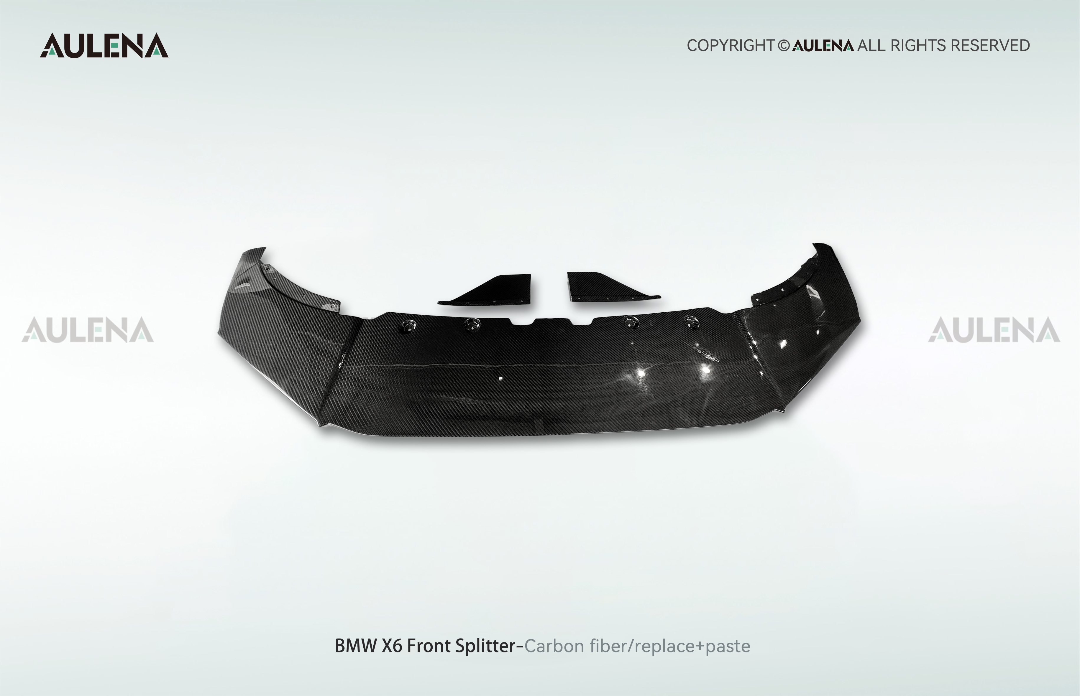 BMW X6 Aulena Design dry carbon performance Front Splitter