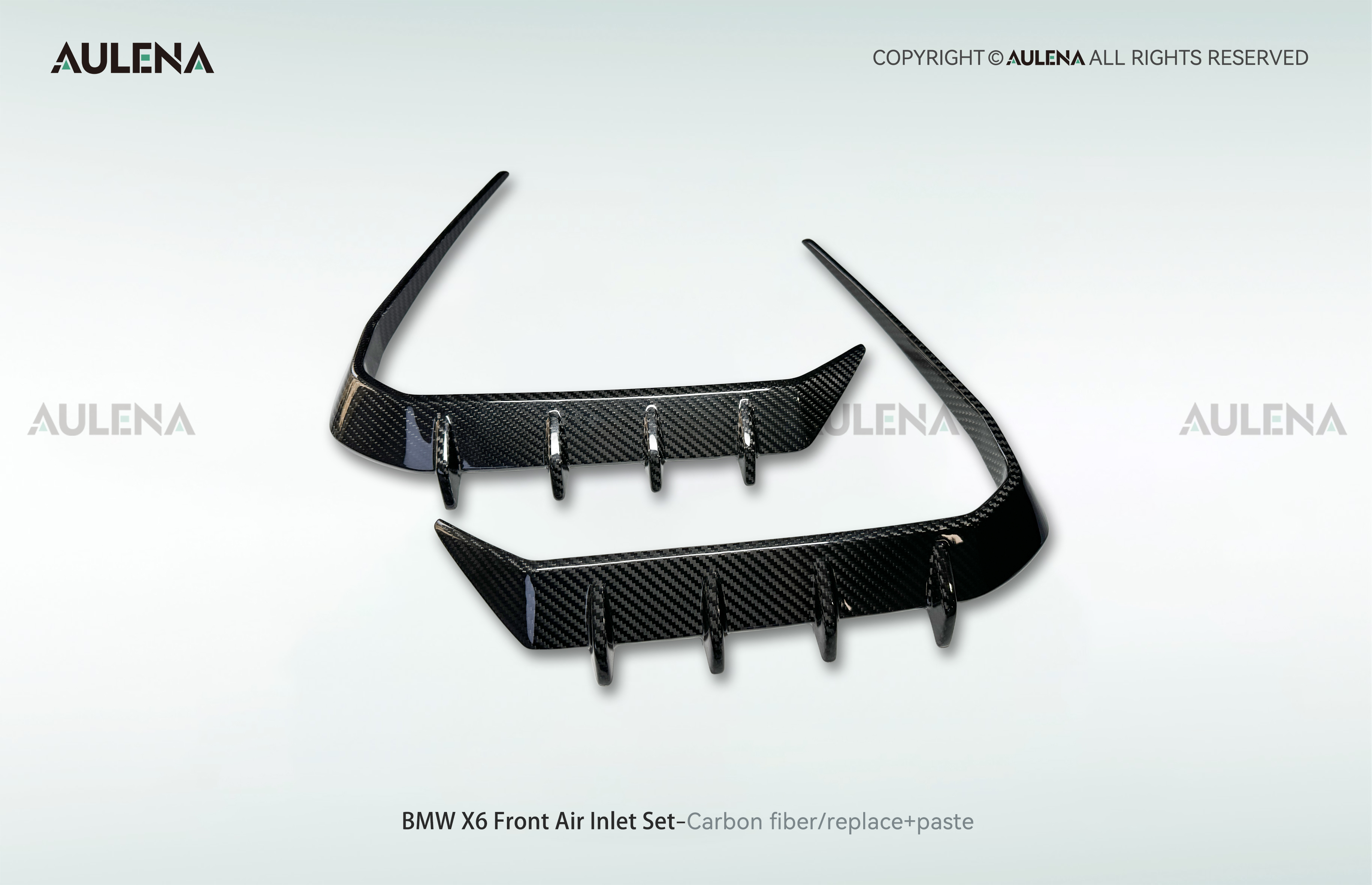 BMW X6 Aulena Design dry carbon performance Front Air Inlet Set