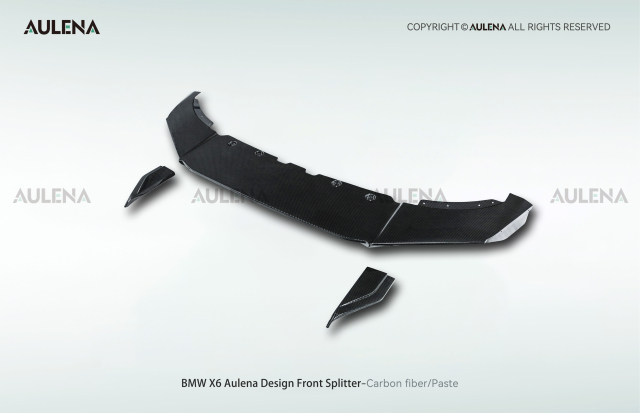 BMW X6 Aulena Design dry carbon performance Front Splitter