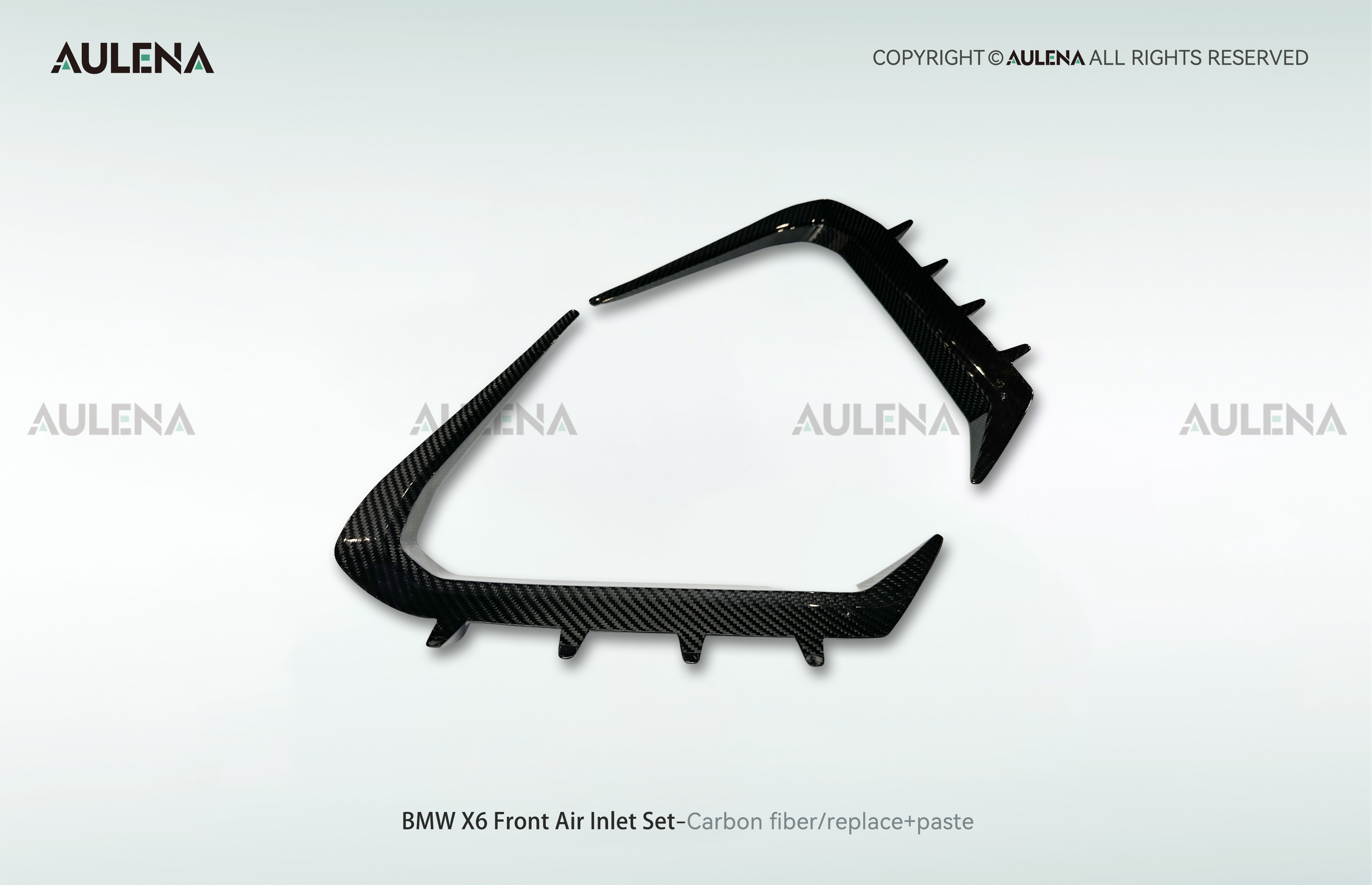 BMW X6 Aulena Design dry carbon performance Front Air Inlet Set