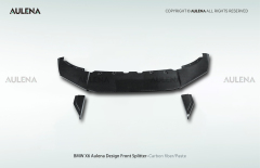 BMW X6 Aulena Design dry carbon performance Front Splitter