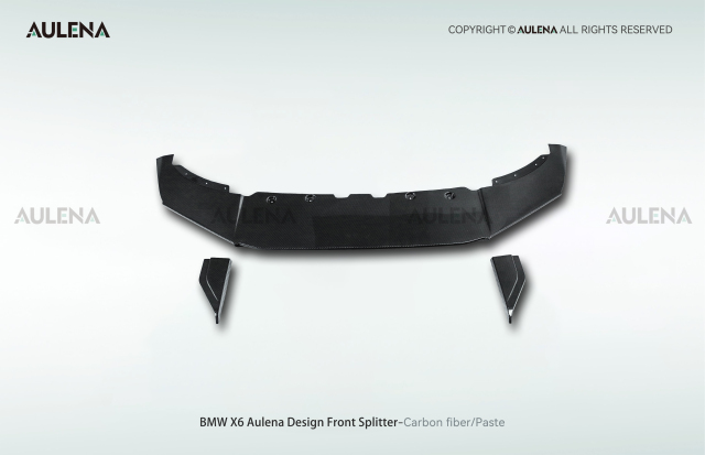 BMW X6 Aulena Design dry carbon performance Front Splitter