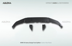 BMW X6 Aulena Design dry carbon performance Front Splitter