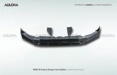 BMW X6 Aulena Design dry carbon performance Front Splitter