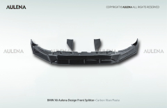 BMW X6 Aulena Design dry carbon performance Front Splitter
