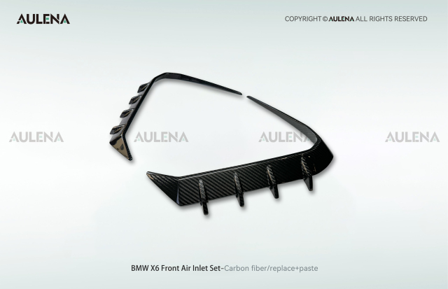 BMW X6 Aulena Design dry carbon performance Front Air Inlet Set