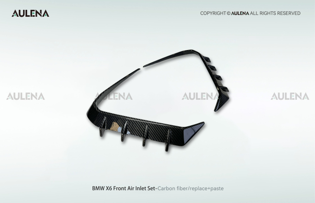 BMW X6 Aulena Design dry carbon performance Front Air Inlet Set