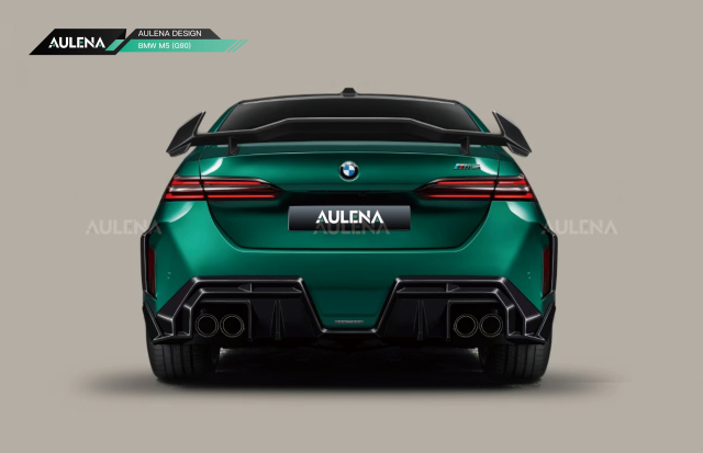 BMW M5(G90) Aulena Design dry carbon performance Rear Spoiler V2