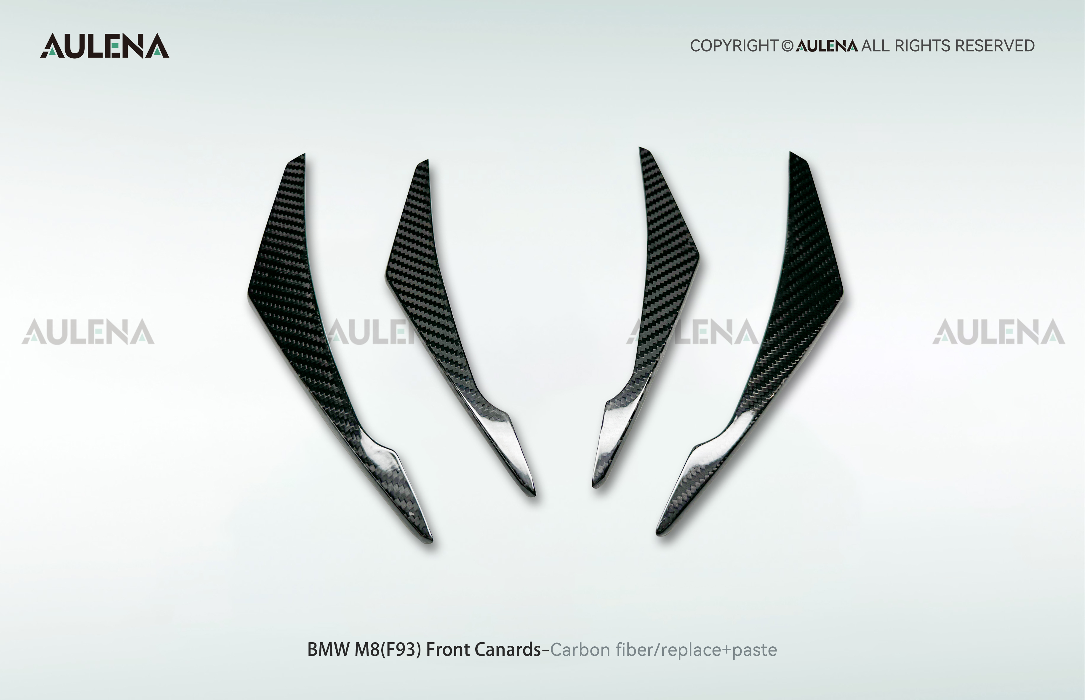 BMW M8(F93) Aulena Design dry carbon performance Front Canards