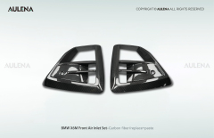 BMW X6M Aulena Design dry carbon performance Front Air Inlet Set
