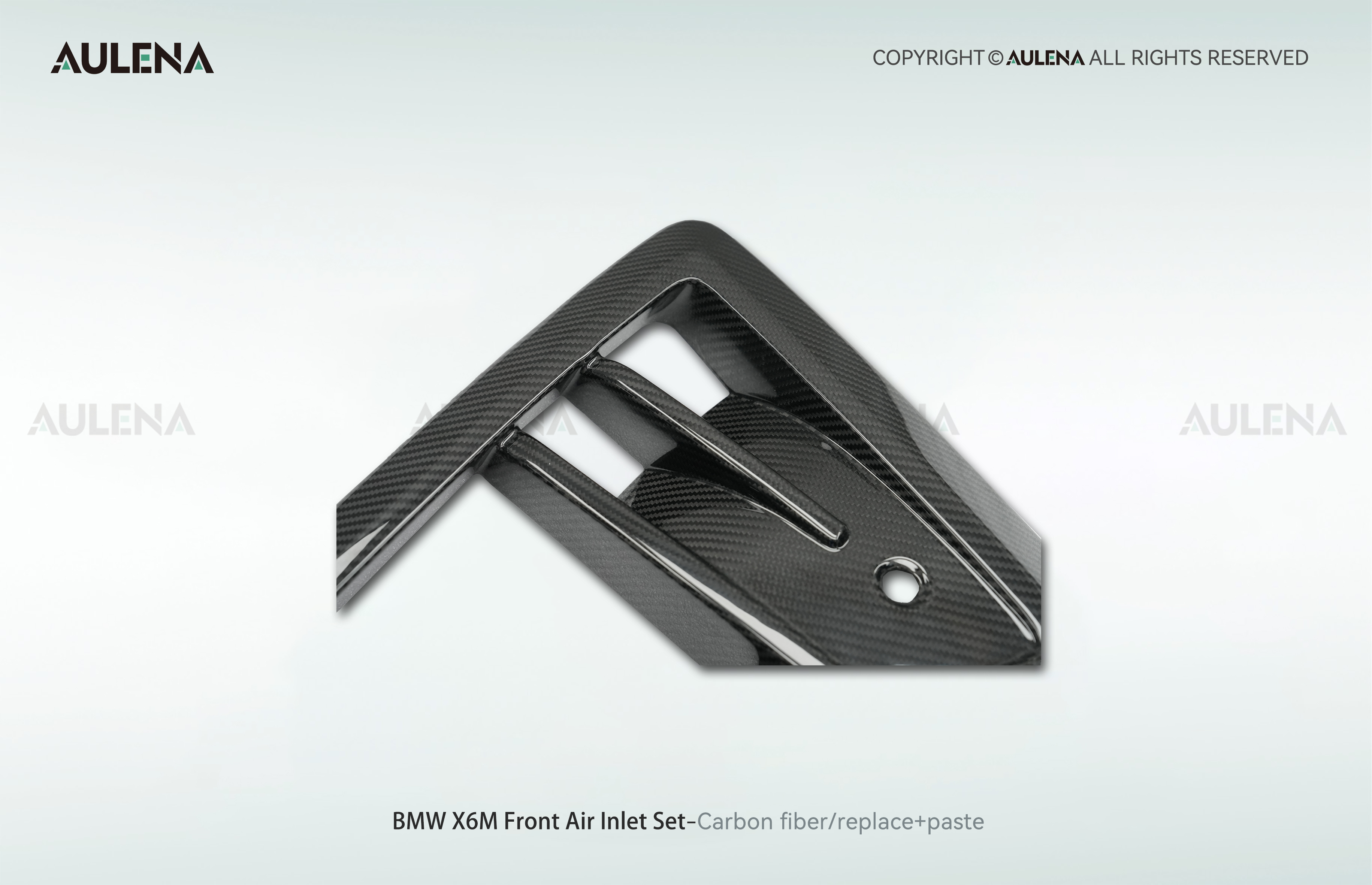 BMW X6M Aulena Design dry carbon performance Front Air Inlet Set