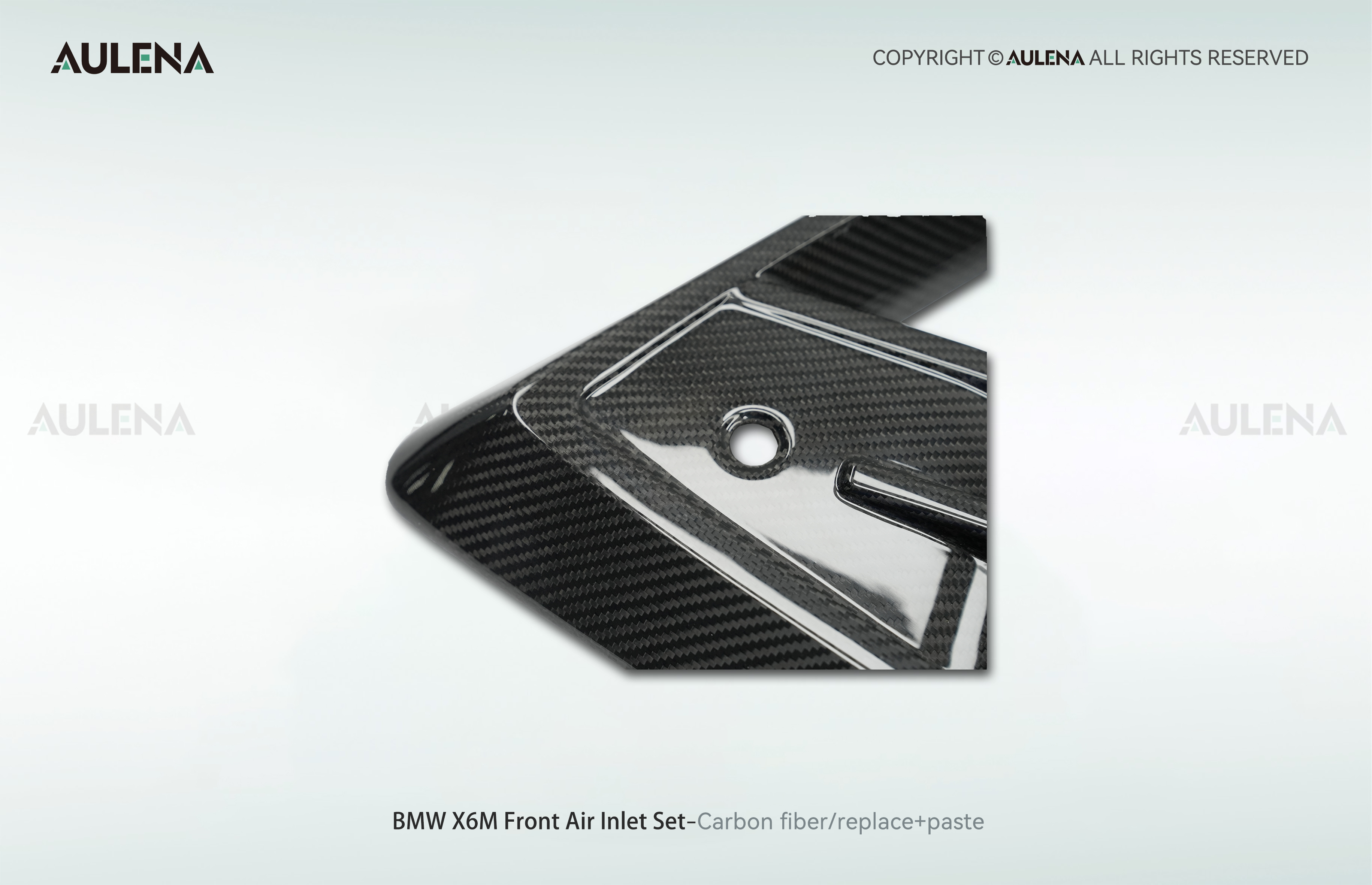BMW X6M Aulena Design dry carbon performance Front Air Inlet Set