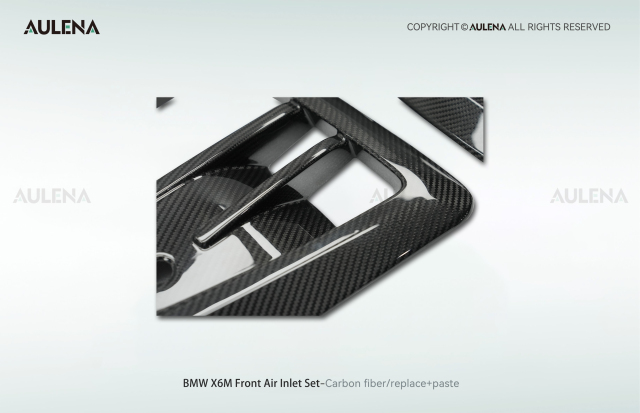 BMW X6M Aulena Design dry carbon performance Front Air Inlet Set