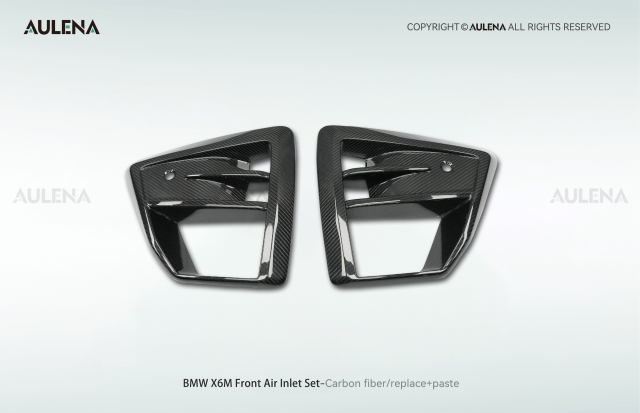 BMW X6M Aulena Design dry carbon performance Front Air Inlet Set