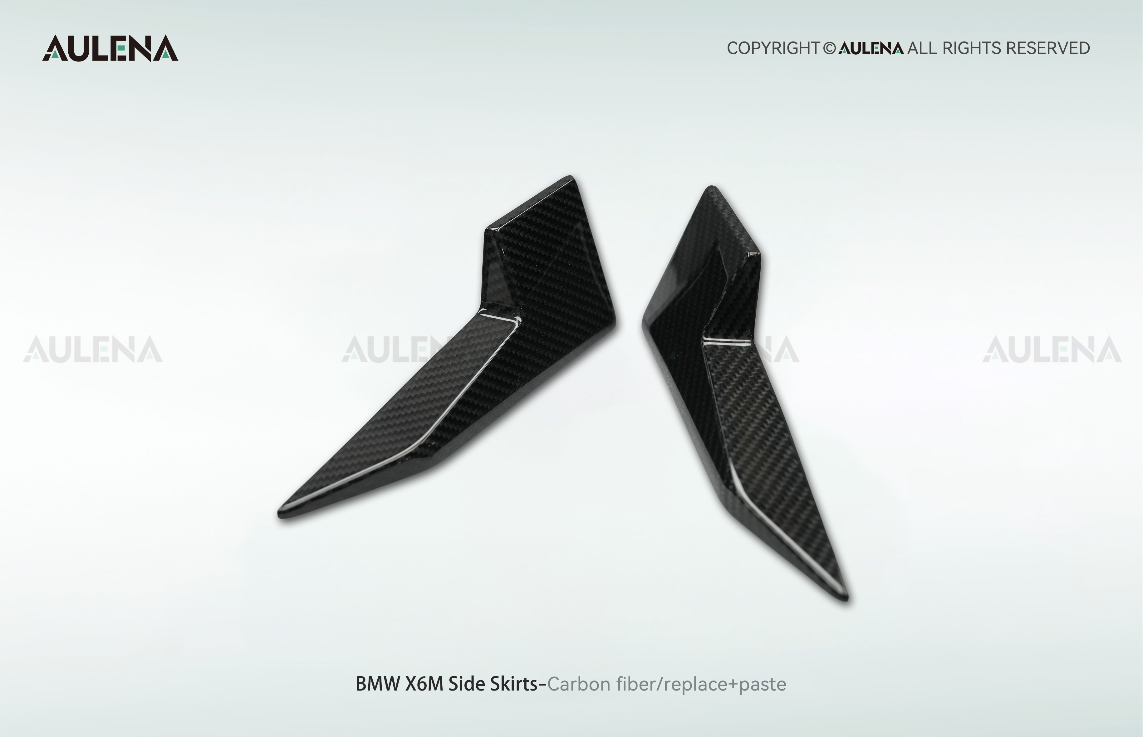 BMW X6M Aulena Design dry carbon performance Side Skirts