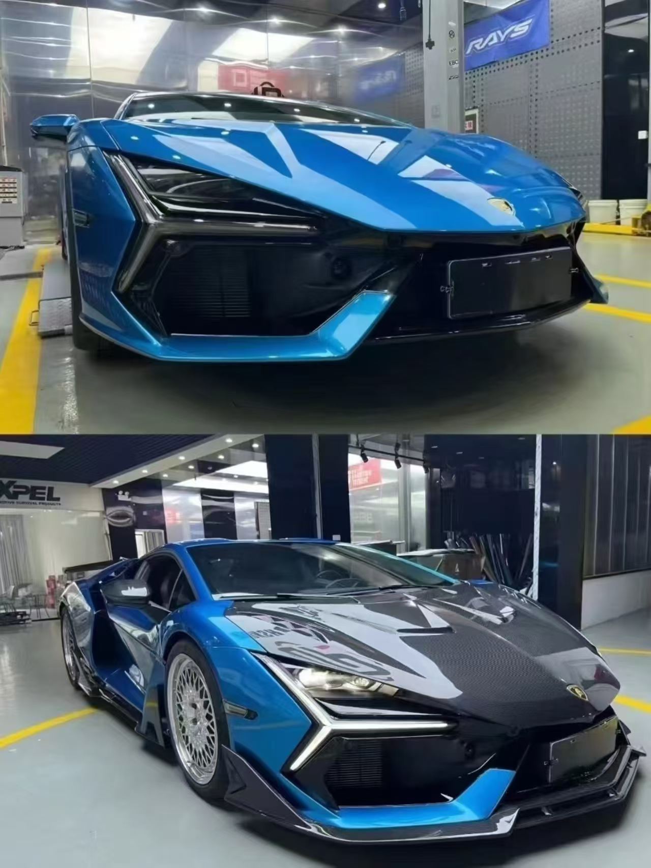 Lamborghini Revuelto Duke dry carbon front splitter