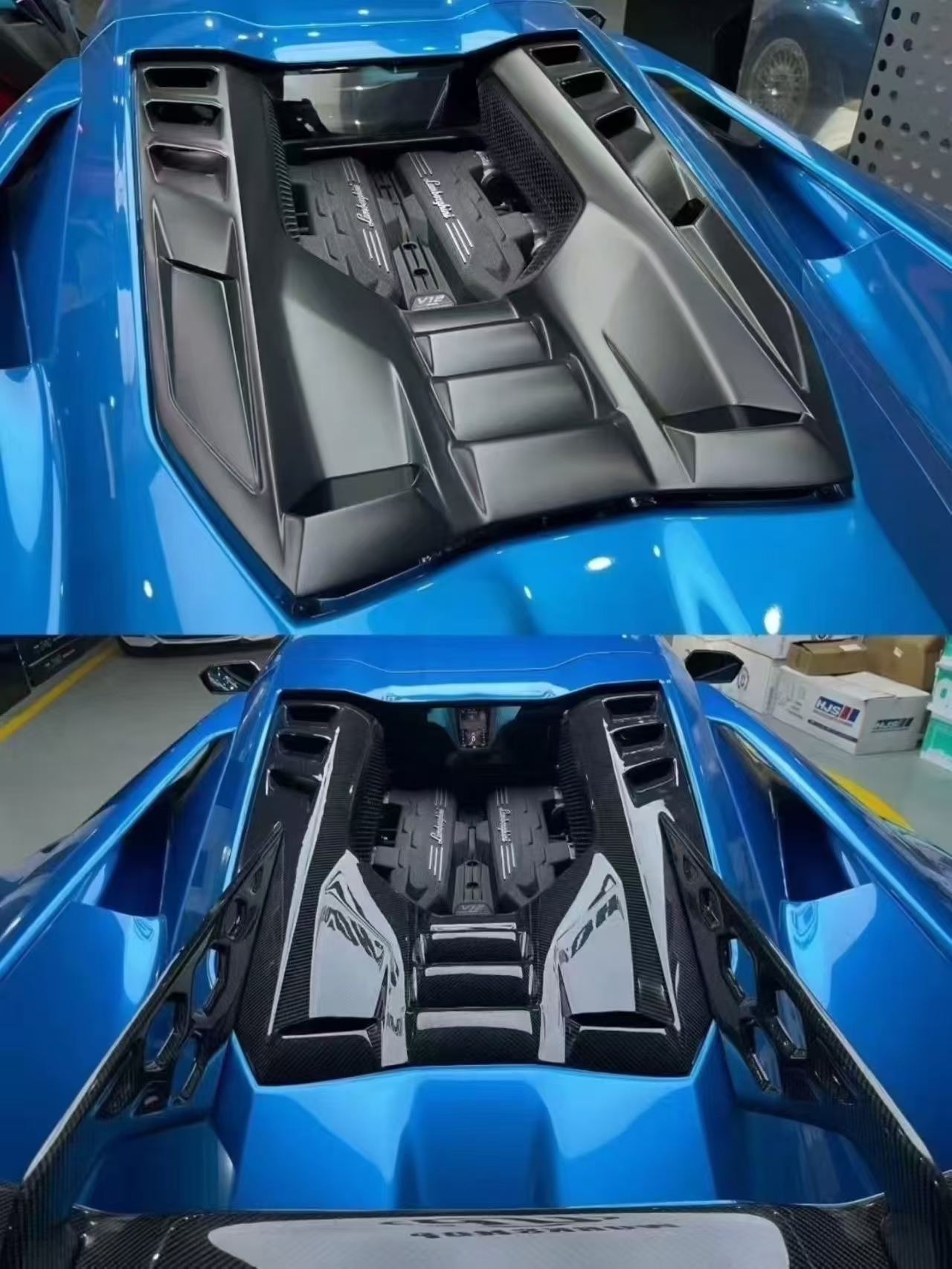 Lamborghini Revuelto Duke dry carbon rear engine cover