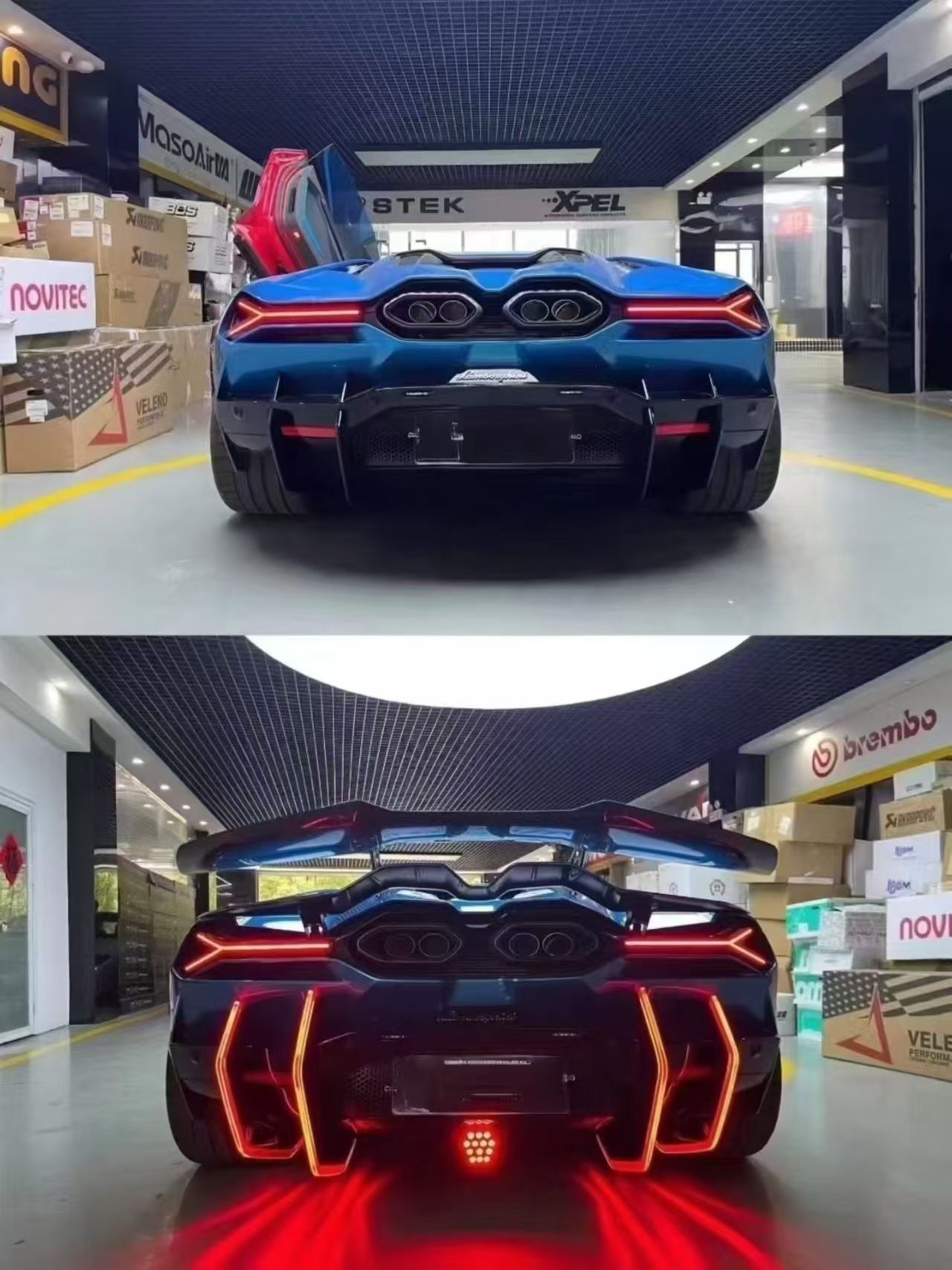 Lamborghini Revuelto Duke dry carbon rear spoiler