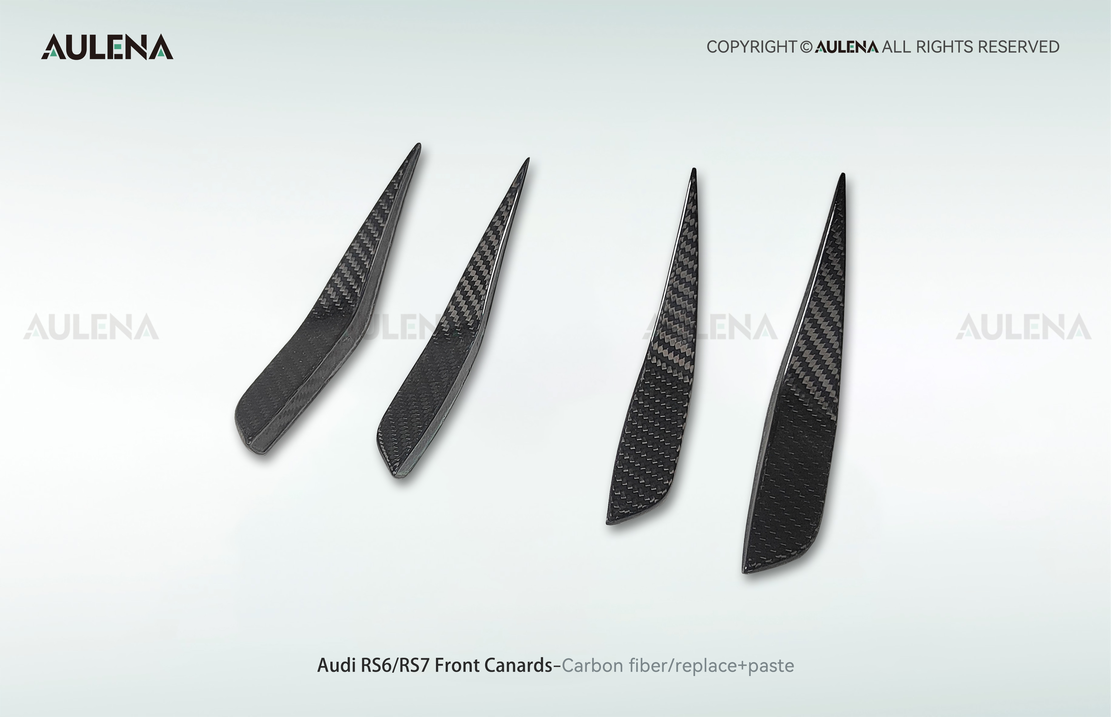Audi RS6 Aulena Design dry carbon performance Front Canards