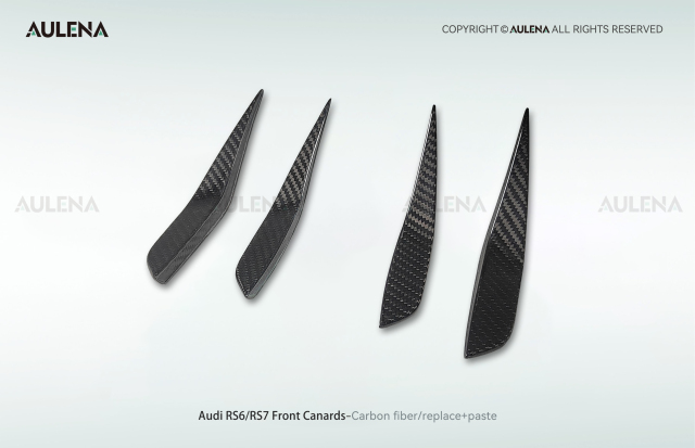 Audi RS6 Aulena Design dry carbon performance Front Canards
