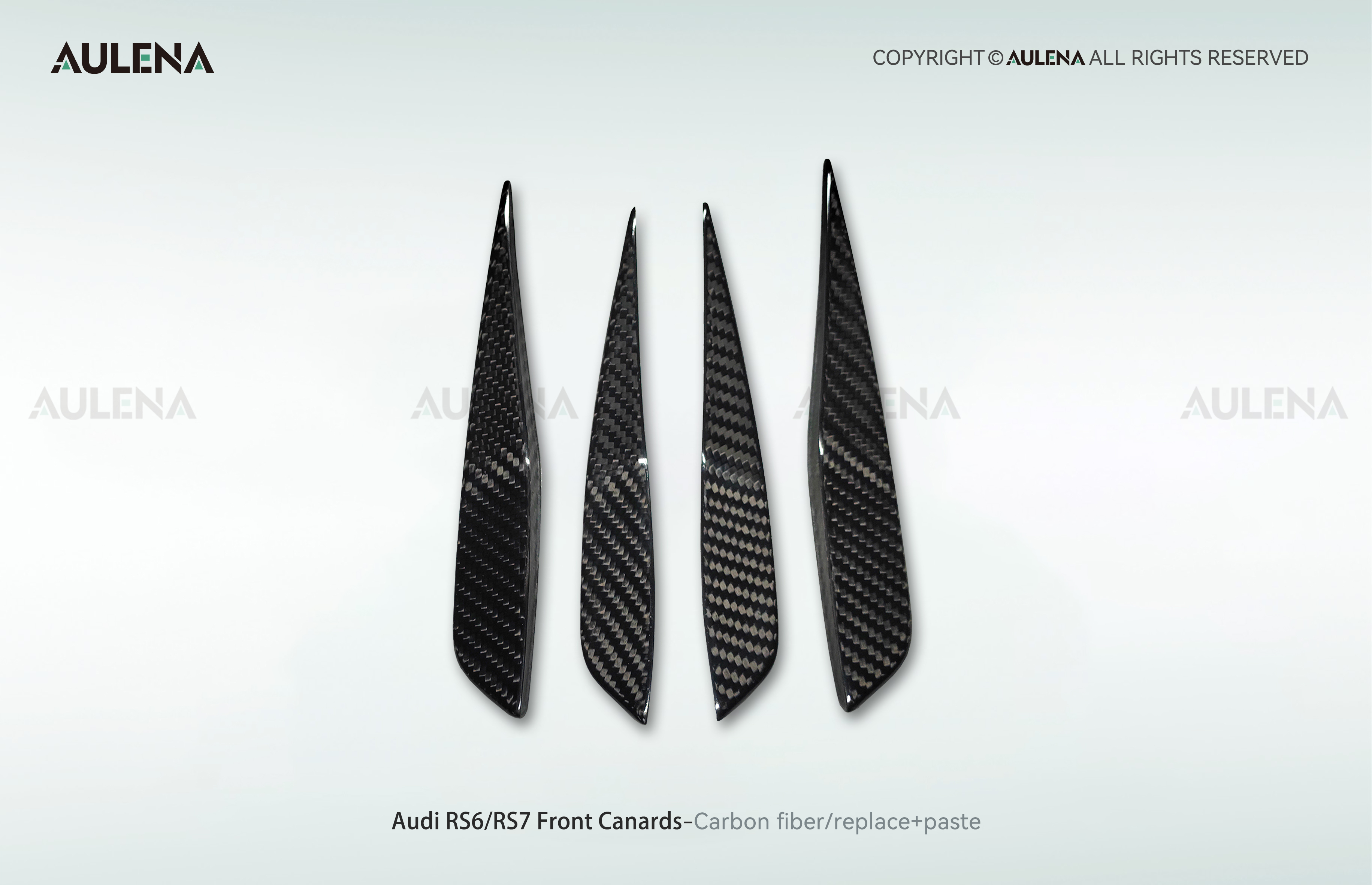 Audi RS6 Aulena Design dry carbon performance Front Canards