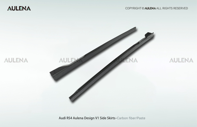 Audi RS4 Aulena Design dry carbon performance Side Skirts V1