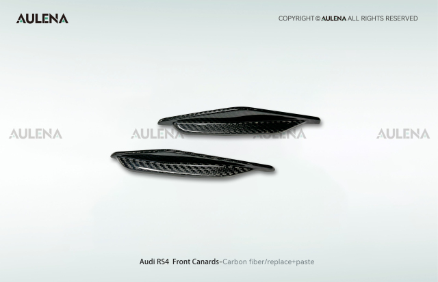 Audi RS4 Aulena Design dry carbon performance Front Canards