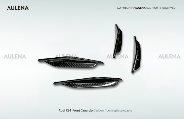 Audi RS4 Aulena Design dry carbon performance Front Canards