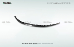 Porsche 911(992) Aulena Design dry carbon performance Front Splitter