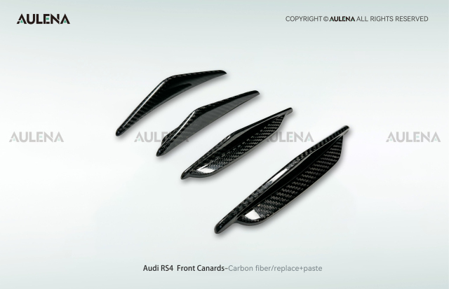 Audi RS4 Aulena Design dry carbon performance Front Canards