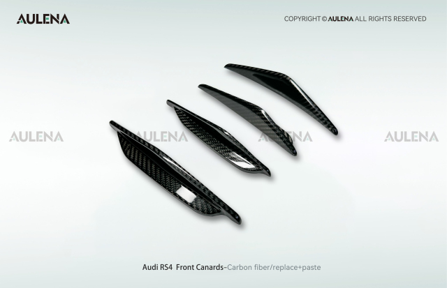 Audi RS4 Aulena Design dry carbon performance Front Canards