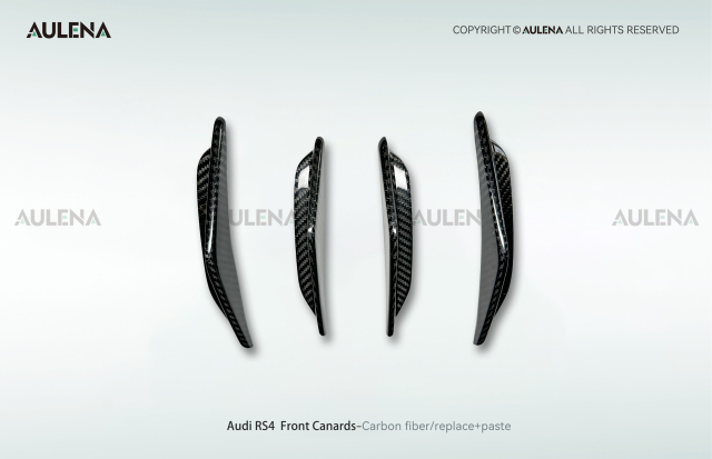 Audi RS4 Aulena Design dry carbon performance Front Canards
