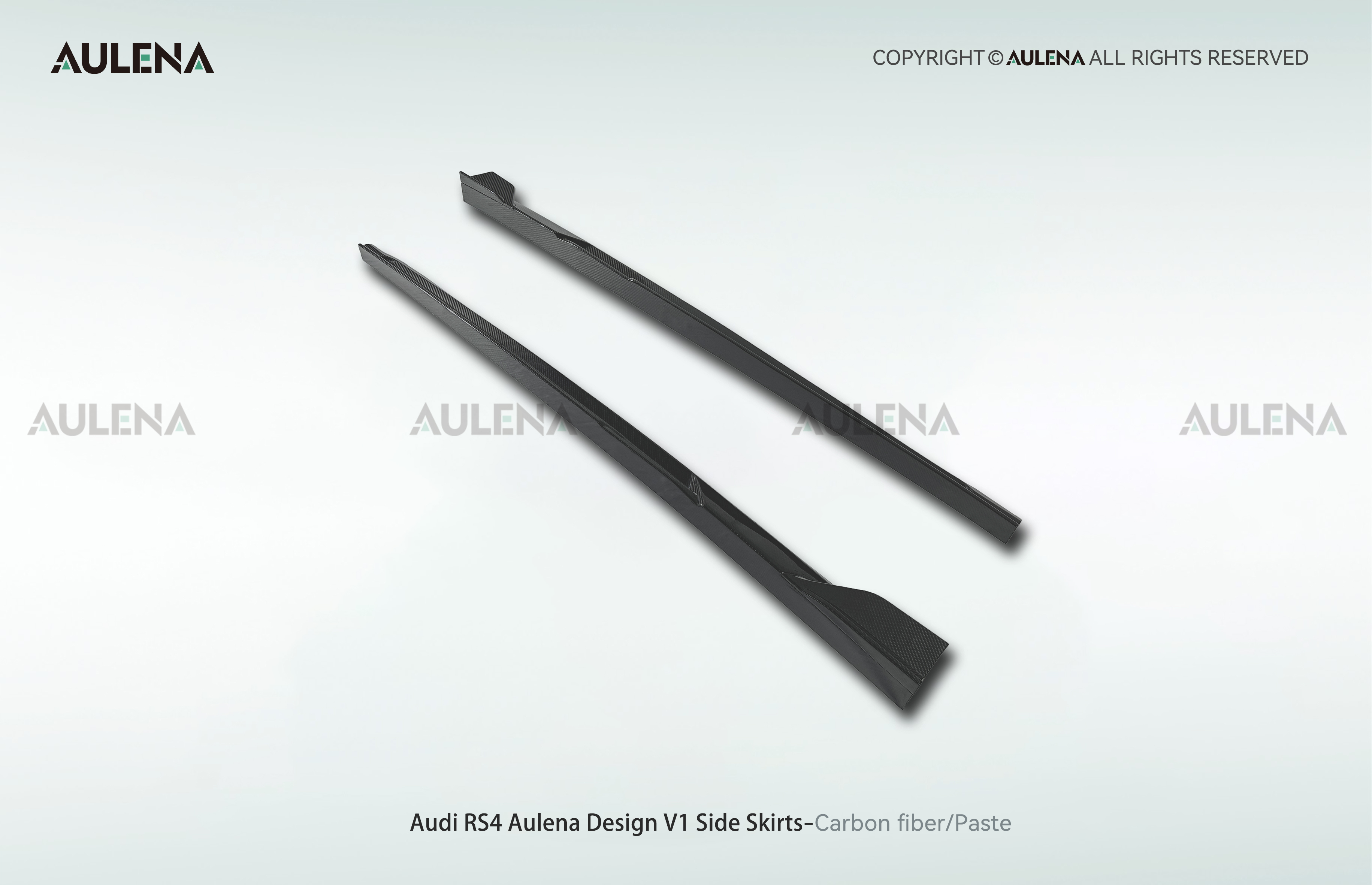 Audi RS4 Aulena Design dry carbon performance Side Skirts V1